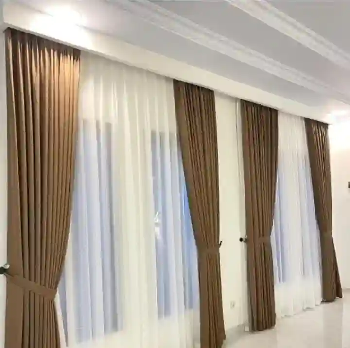 gorden jogja murah - vitrage putih